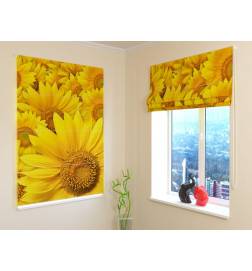 92,99 € Roman blind - with sunflowers - FIREPROOF