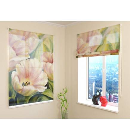 Package curtain - with delicate tulips - Furniture
