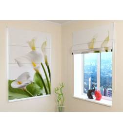 Roman blind - with calla flowers - OSCURANTE