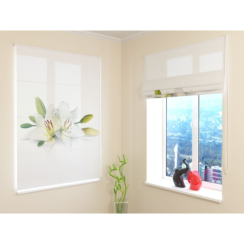 68,00 € Raffrollo – mit Lilien – ARREDALACASA 68,00 € Raffrollo – mit Lilien – ARREDALACASA