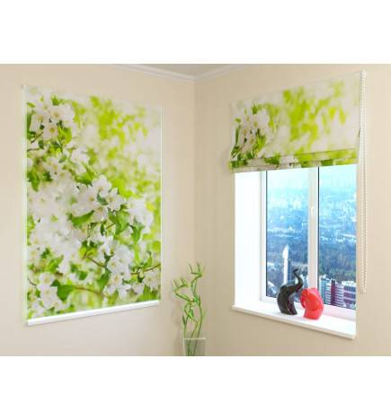 Roman blind - with the forest in bloom - FIREPROOF