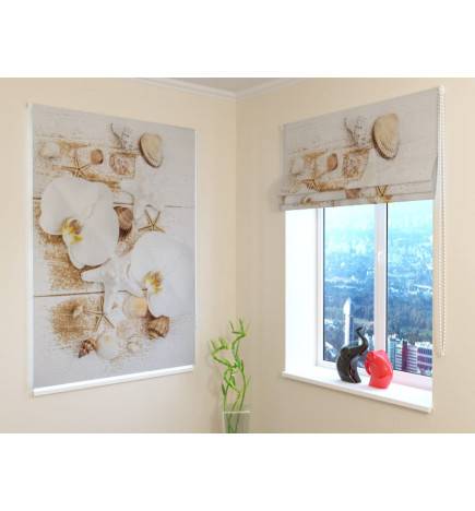 92,99 € Roman blind - with sea orchids - FIREPROOF