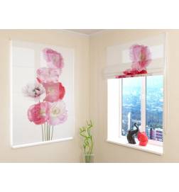 Roman blind - with a bunch of flowers - FURNISH HOME