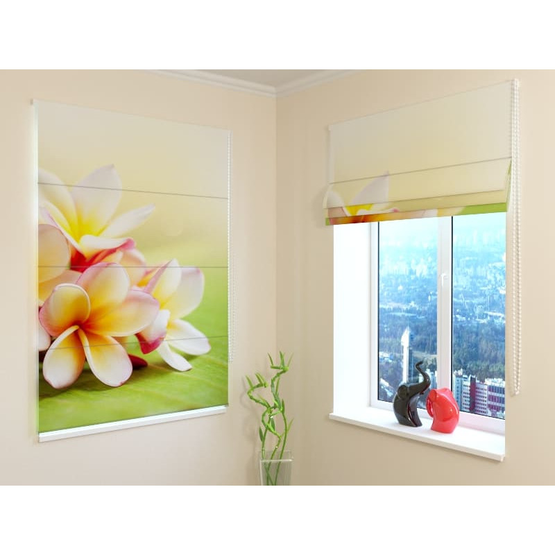 92,99 € Roman blind - with spring flowers - FIREPROOF