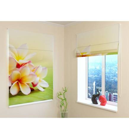 92,99 € Roman blind - with spring flowers - FIREPROOF