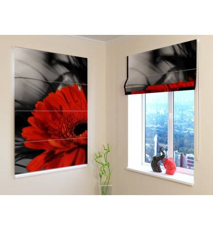 92,99 € Roman blind - with a red poppy - FIREPROOF