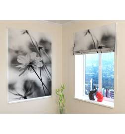 68,50 € Roman blind - black and white flowers - BLACKOUT