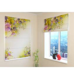 Roman blind - with colored flowers - OSCURANTE