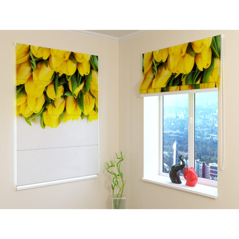 68,50 € Roman blind - floral and yellow - OSCURANTE