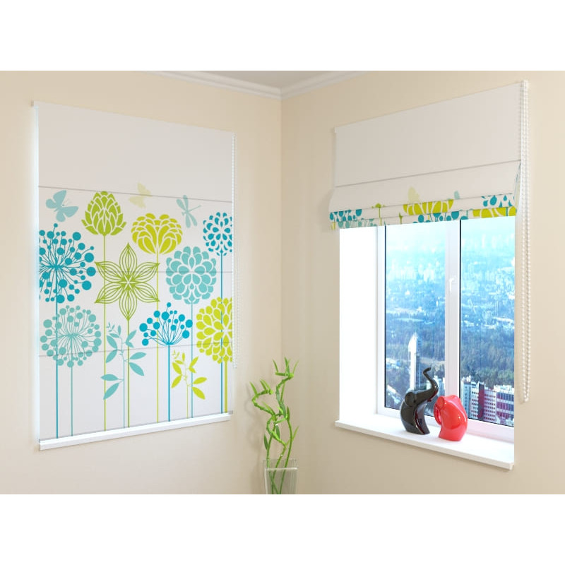 92,99 € Roman blind - naive and floral - FIREPROOF