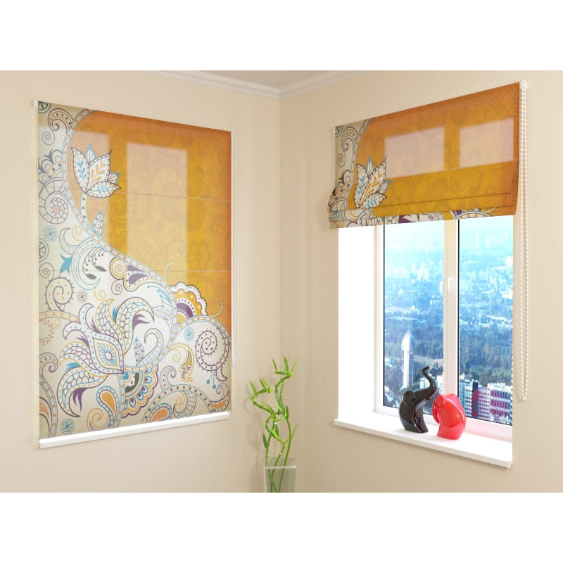 68,00 € Vouwgordijn - bloemen en wit - ARREDALACASA 68,00 € Vouwgordijn - bloemen en wit - ARREDALACASA