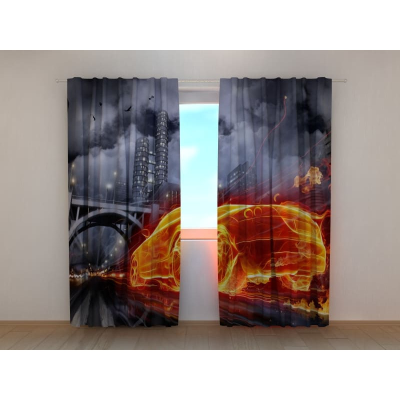 1,00 € Perdeau personalizat - cu o mașină fluorescentă