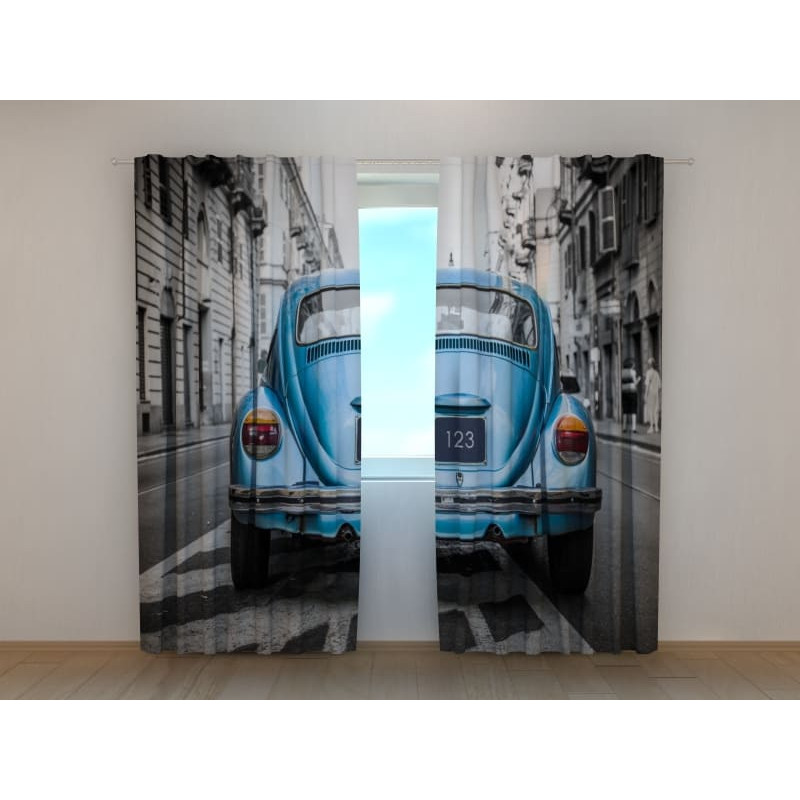 1,00 € Custom Tent - featuring a vintage and blue car