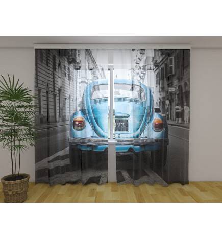 Tenda personalizzata - con una automobile vintage e blu