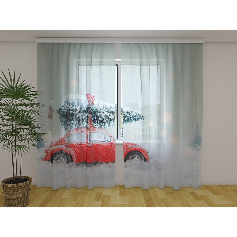 1,00 € Custom awning - in the car at Christmas