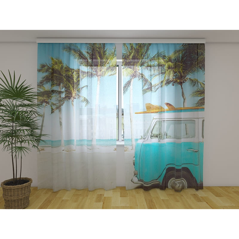 1,00 € Aangepaste tent - met een vintage minibus