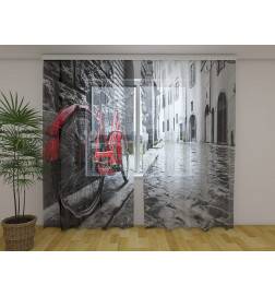Tenda personalizzata - con una biciletta rossa