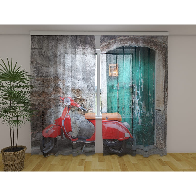 1,00 € Tent op maat - Vespa opgetuigd - jaren 60,
