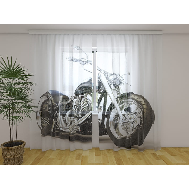 1,00 € Custom tent - with a motorcycle - on the road