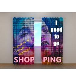 Custom tent - with a woman in a shopping crisis