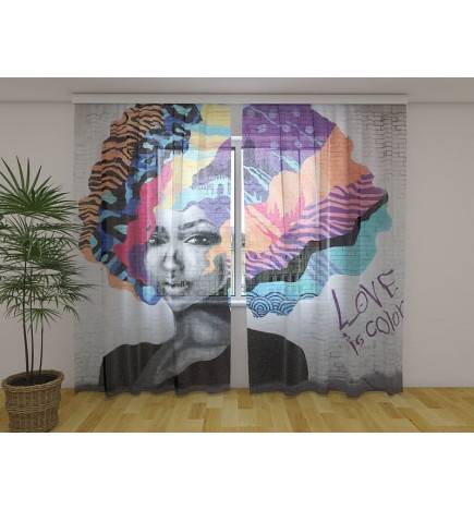 Tenda personalizada - com uma mulher colorida