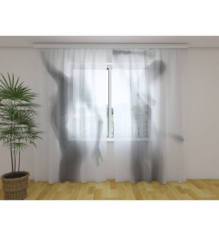 Custom curtain - with feminine shadows