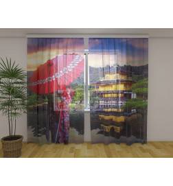 Custom curtain - featuring a Japanese girl