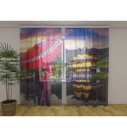 Custom curtain - featuring a Japanese girl