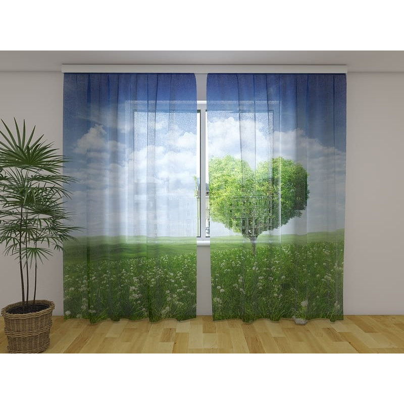 0,00 € Personalized curtain - with the tree of love