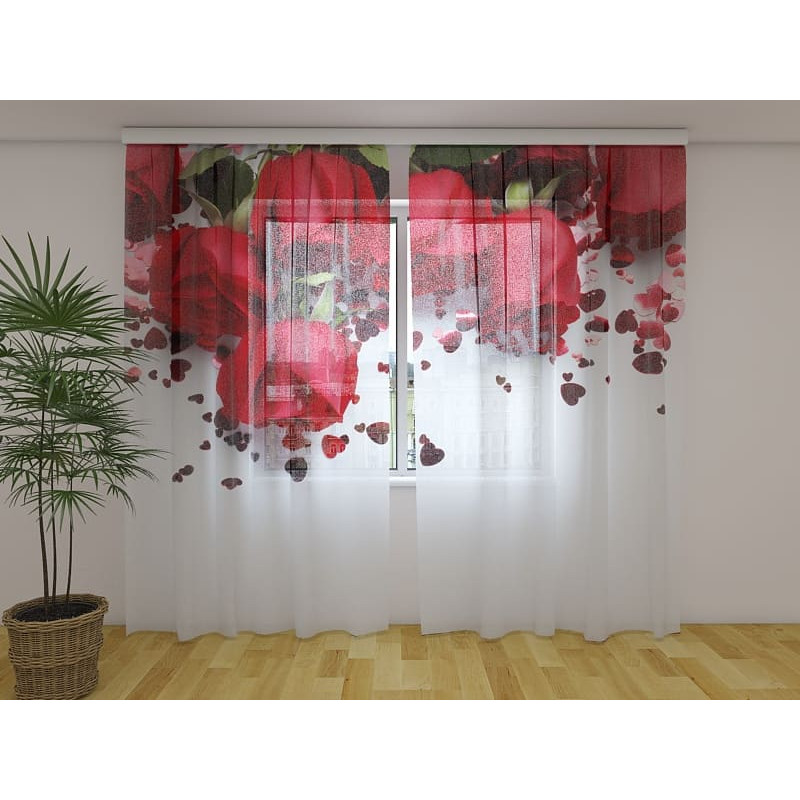 0,00 € Custom curtain - with hearts and roses