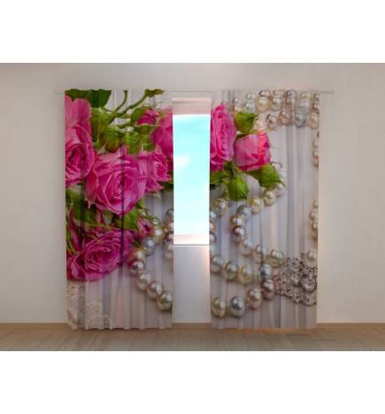 0,00 € Custom curtain - with pearls and roses