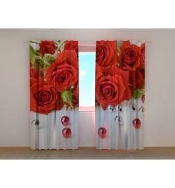 0,00 € Custom curtain - with roses and beads