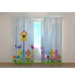 0,00 € Personalized curtain - with 2 little birds in love