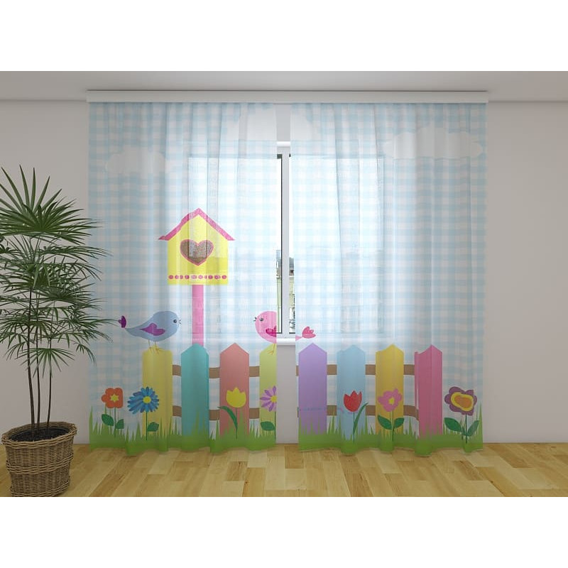 0,00 € Personalizēts aizkars - ar 2 maziem iemīlējušies putniņiem