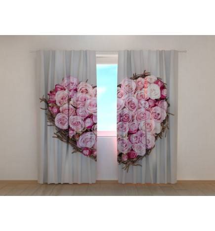 0,00 € Personalized curtain - with a loving heart