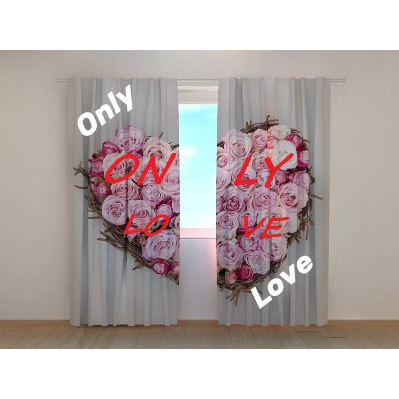 0,00 € Personalized curtain - with a loving heart