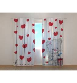 0,00 € Personalized curtain - featuring a kitty in love
