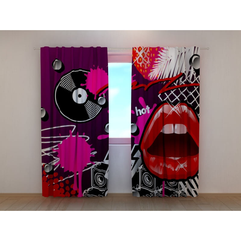 0,00 €Rideau sur mesure - musique disco