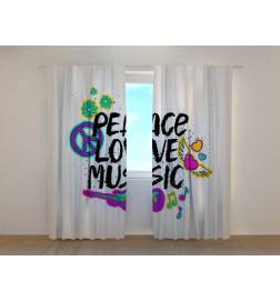 0,00 € Custom curtain - love and music