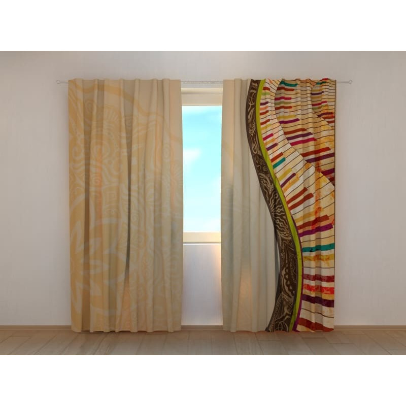 0,00 € Custom curtain - musical and abstract