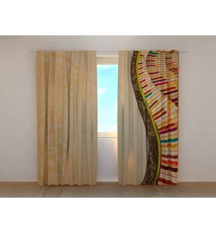 Custom curtain - musical and abstract