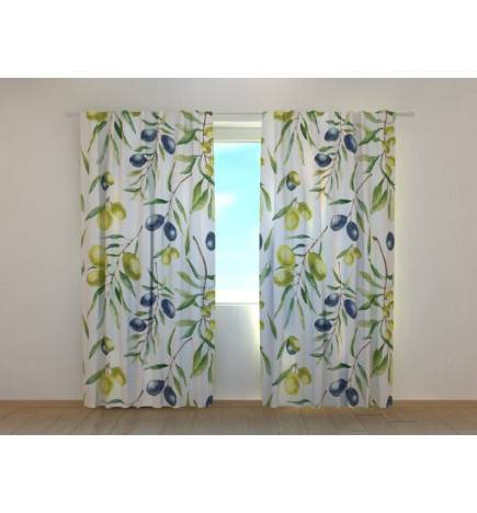 0,00 € Custom curtain - with olives in the leaves