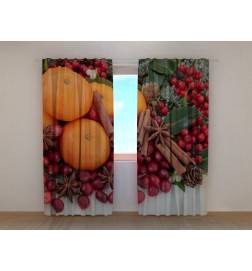 0,00 €Rideau sur mesure - aux oranges et à la cannelle