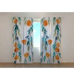 0,00 € Custom curtain - with oranges in the leaves