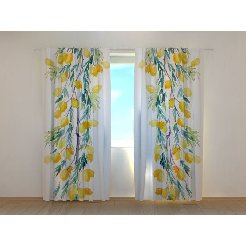 0,00 € Custom curtain - with lemons and leaves