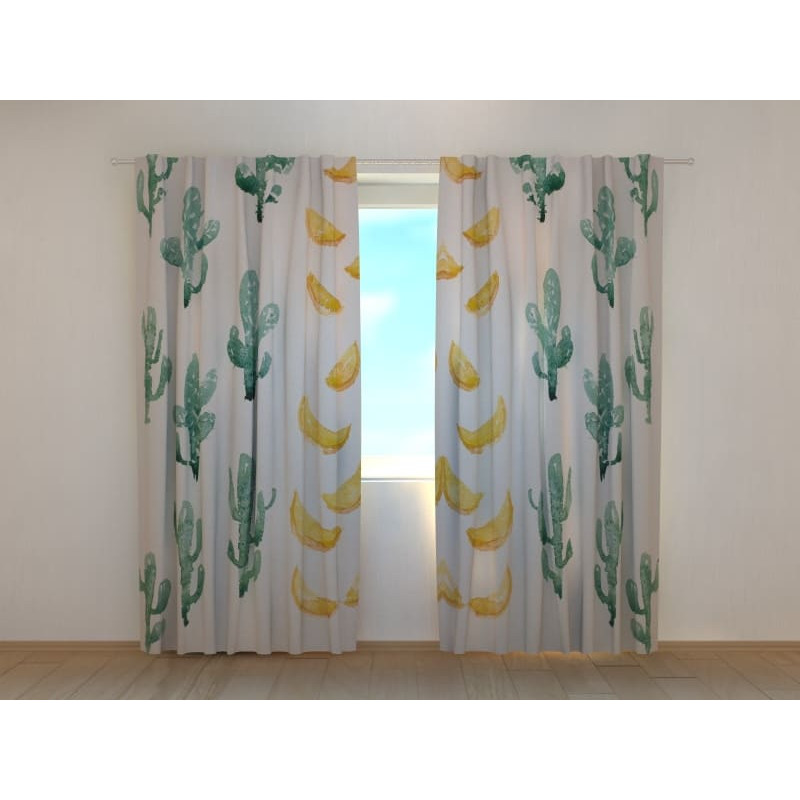 0,00 € Personalized curtain - with fruit and cactus