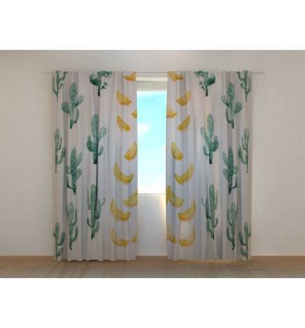 Personalized curtain - with fruit and cactus