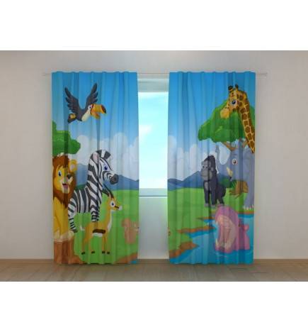 Personalized tent - with zoo animals