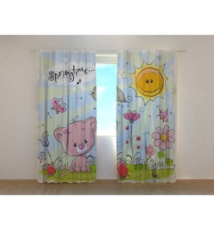 0,00 € Personalized curtain - featuring a super sweet kitty