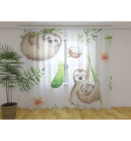 Cort personalizat - cu o familie de lenesi